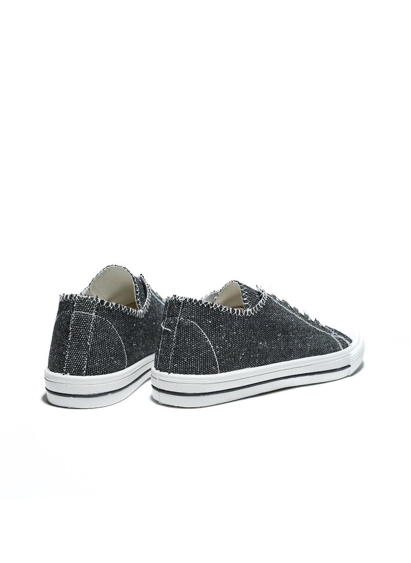 Desert - Basic Lace-Up Knit Flat Sneakers For Men - Image 1