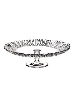 Pasabache Pasabahce Footed Serving Cake Plate 31.5cm- Aroura- Turkey Made  - Image 1