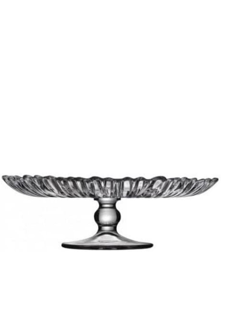 Pasabache Pasabahce Footed Serving Cake Plate 31.5cm- Aroura- Turkey Made  - Image 4