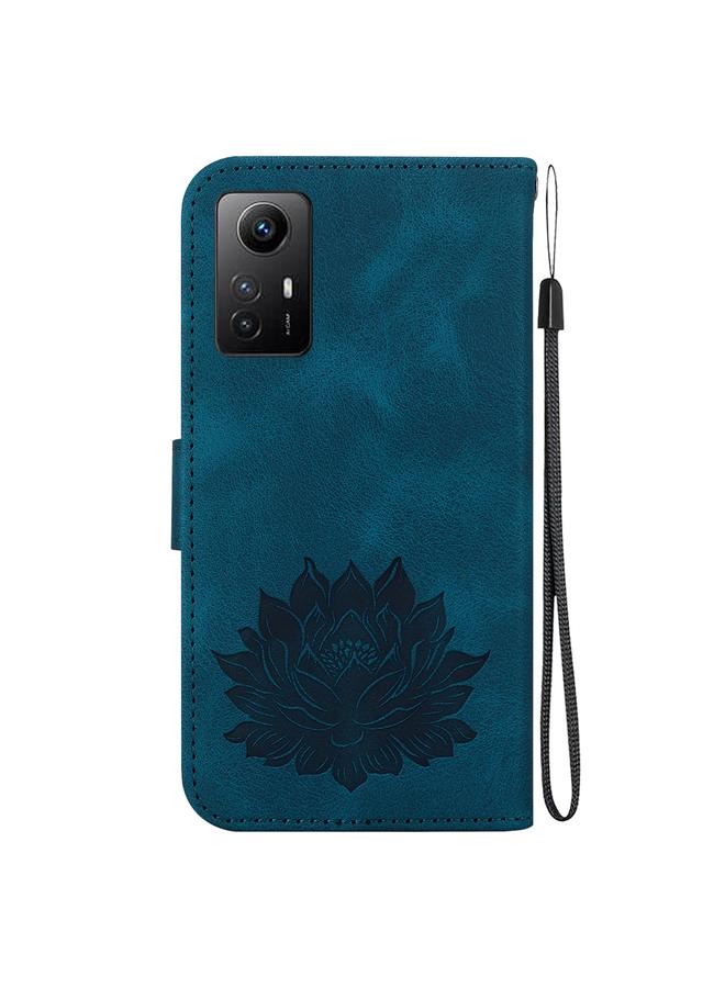 erorex Case For Xiaomi Redmi Note 12S Lotus Embossed Leather Phone Case  - Image 3