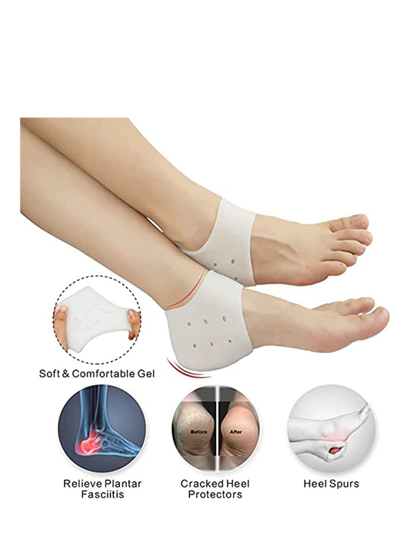 Zikra Heel Protectors, Plantar Fasciitis Inserts, Heel Pads Cushion (3 Pairs) Great for Heel Pain, Heal Dry Cracked Heels, Achilles Tendinitis, for Men & Women (Gel Heel Cups) - Image 2