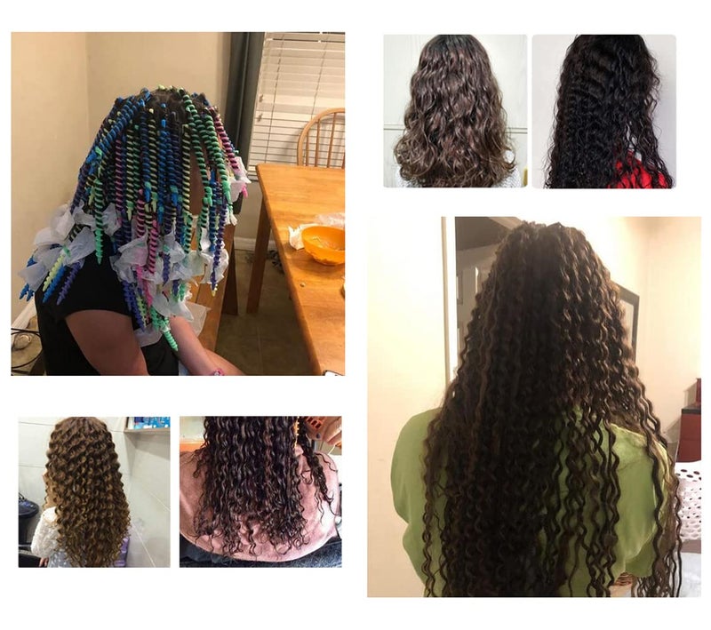 اس واي بي ال 18 قطعة من قضيب تجعيد الشعر الحلزوني البلاستيكي للشعر المتوسط/الطويل، بكرات تصفيف الشعر، أدوات تجعيد الشعر، قضيب تجعيد الشعر، أدوات الصالون للنساء والسيدات والفتيات (7.3 بوصة) - Image 5