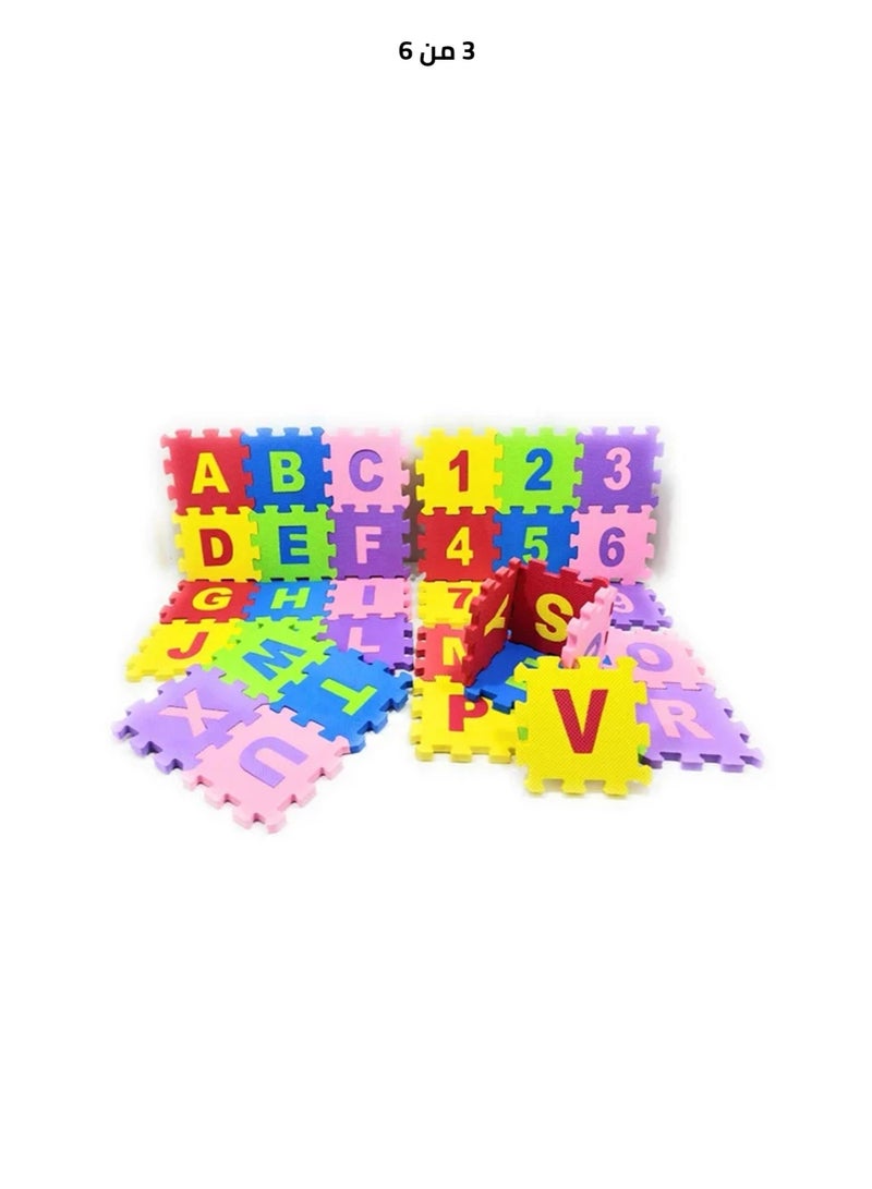 Number puzzle set with an innovative design in the shape of alphabet letters from the children's alphabet series - Image 3