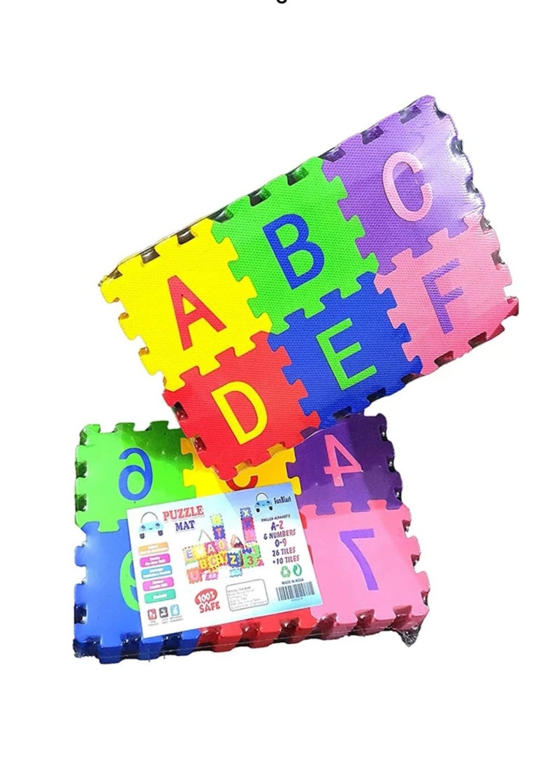 Number puzzle set with an innovative design in the shape of alphabet letters from the children's alphabet series - Image 1