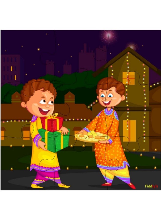 Fiddlys Wood Jigsaw Puzzles for Kids & Children -9 Pieces Age 3+ (Diwali Gift Pack of 4) - Image 3