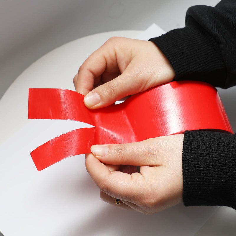 QILIMA 5-Pack Red Duct Tape, Professional Grade Duct Tape for Photographers,Industrial, Professional Use, 2 Inch X 30 Yards - Image 3