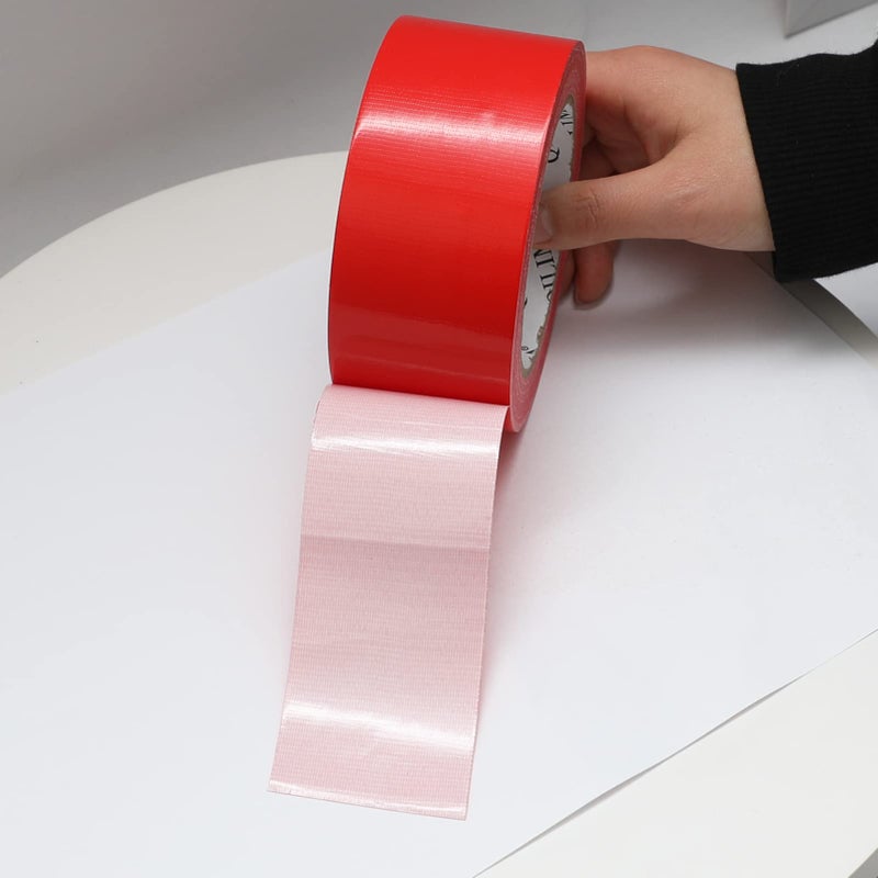 QILIMA 5-Pack Red Duct Tape, Professional Grade Duct Tape for Photographers,Industrial, Professional Use, 2 Inch X 30 Yards - Image 5