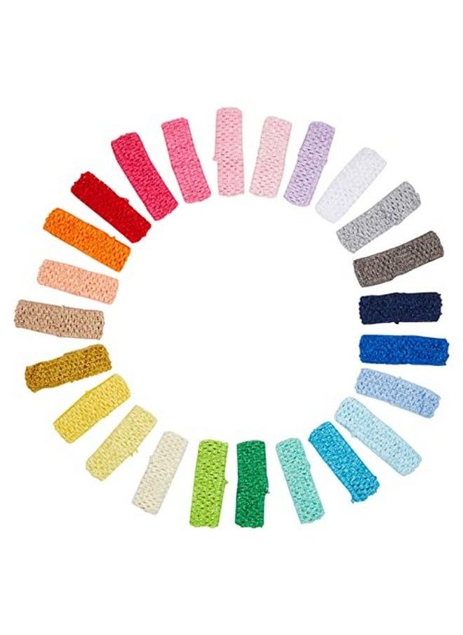 Juvale - Crochet Headbands For Women Teens Girls 24 Colors (24 Pack) - Image 1