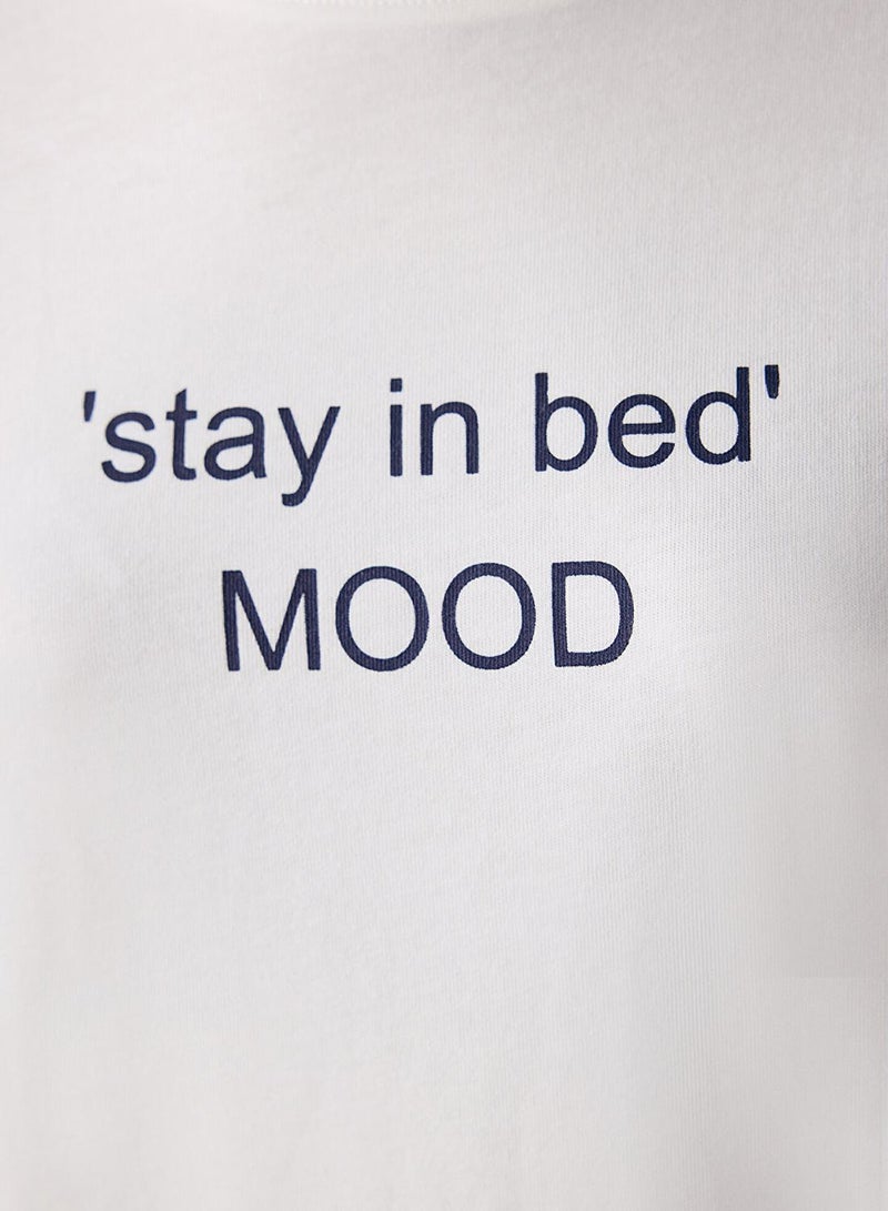 بنتي طقم بيجامة قطنية بنمط النوم - Image 4