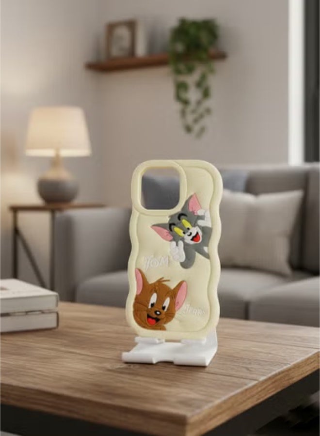 Grace back cover IPhone 16 pro max - Tom and Jerry 3D Cartoon Phone Case for iPhone 16 Pro Max– Cute  Character Protective Cover - Image 1