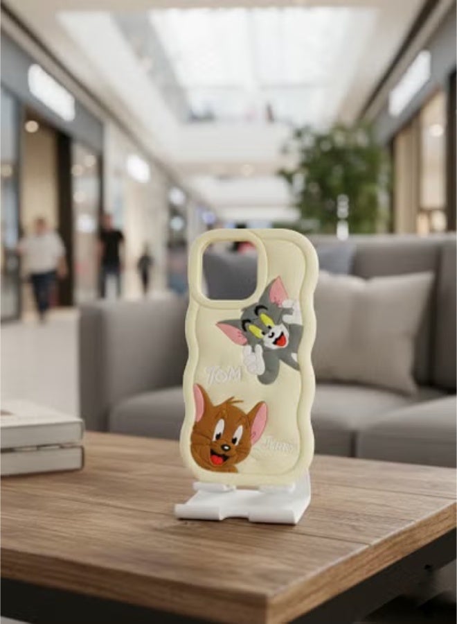 Grace back cover IPhone 16 pro max - Tom and Jerry 3D Cartoon Phone Case for iPhone 16 Pro Max– Cute  Character Protective Cover - Image 2