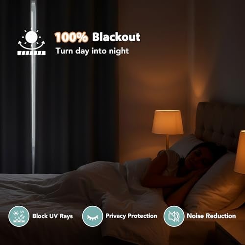 BONZER 100% Blackout Curtains 84 inches Long for Bedroom- 4 Panels Full Light Blocking Window Drapes, Single Layer Room Darkening Curtain with Black Backing for Living Room, Kids Room, Navy Blue - Image 2