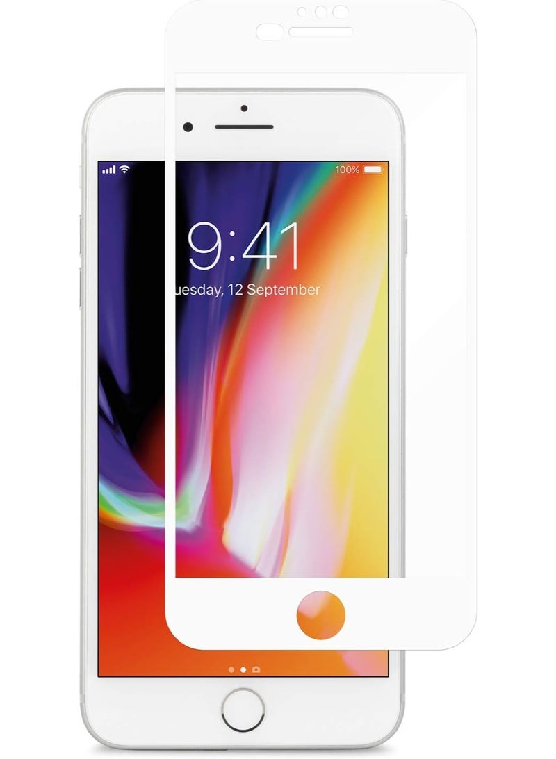 iPhone 7G Plus/8G Plus White, screen protector, anti-shatter anti-scratch maximum screen protection from scratches and breakage - Image 1