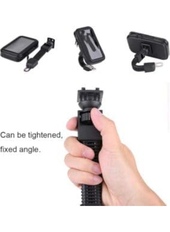 Waterproof motorcycle mobile phone holder that rotates 360 degrees for screen control - Image 2