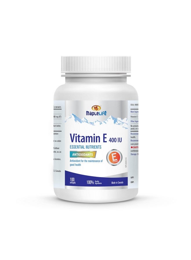 Maplelife Vitamin E 400IU - Natural - 100 softgels  - Image 1