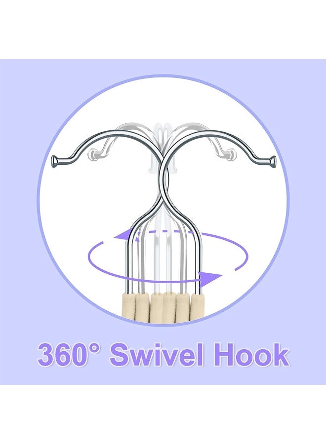 Red Dot Gift 15-Pack Baby Velvet Hangers 11Inch - Nursery Clothes Hangers Non Slip Toddler Hangers, 360 Chrome Swivel Hook (Ivory) - Image 2