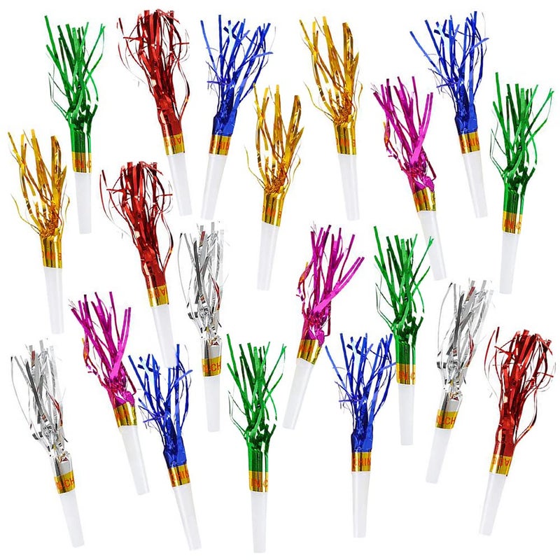 ArtCreativity Fringed Noisemaker Toys Set of 144 New Years Eve Party Supplies for Festive Celebration Bright Colors for EyeCatching Decoration Party Noise Makers for Kids and Adults - Image 2