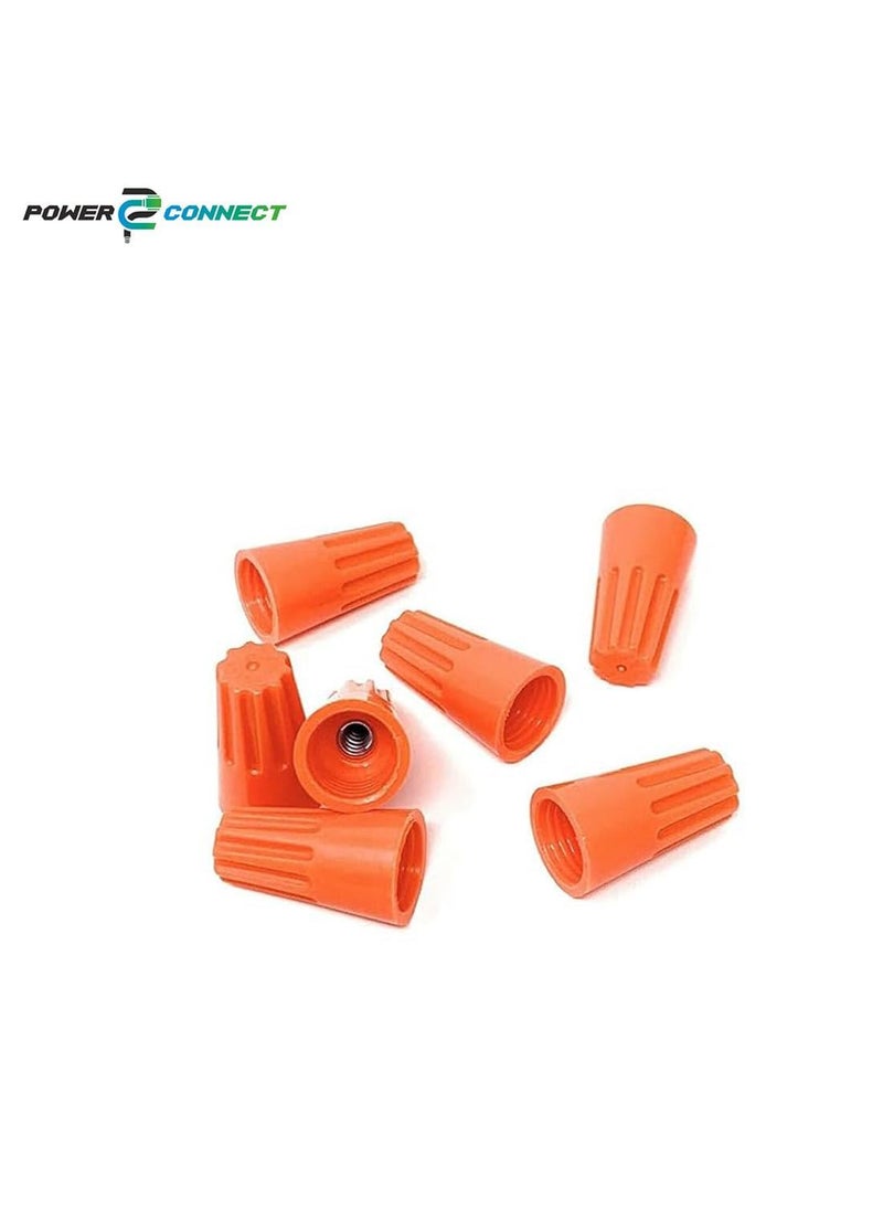 Generic POWER CONNECT P3 Screw on Wire Connectors 2214 AWG Tough Thermoplastic FlameRetardent ORANGE P3 Screw on Wire Connectors 5000  - Image 2