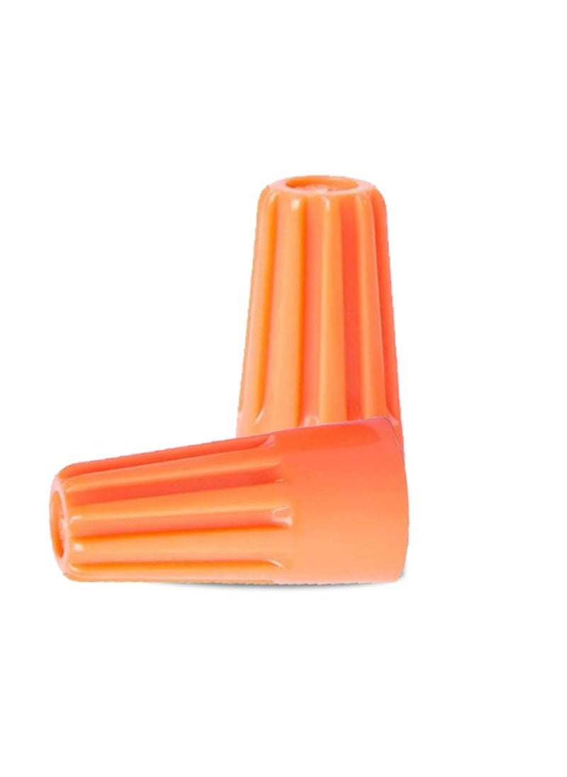 Generic POWER CONNECT P3 Screw on Wire Connectors 2214 AWG Tough Thermoplastic FlameRetardent ORANGE P3 Screw on Wire Connectors 5000  - Image 1