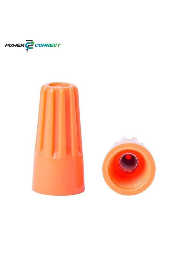 Generic POWER CONNECT P3 Screw on Wire Connectors 2214 AWG Tough Thermoplastic FlameRetardent ORANGE P3 Screw on Wire Connectors 5000  - Image 3