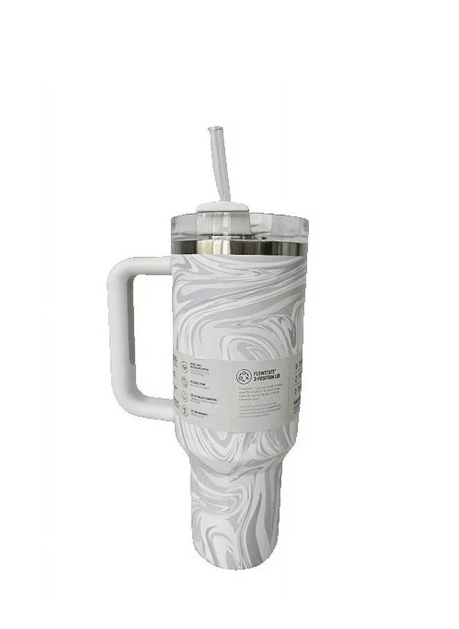 Stanley - Quencher H2.0 FlowState 40oz Vacuum Insulated Tumbler – Rose Quartz Swirl – Stainless Steel Travel Mug with Leakproof & Spill-Proof Lid & Reusable Straw, Keeps Drinks Cold for 12+ Hours, Durable, Travel Friendly, Perfect for Iced Tea, Water, Coffee & More - Image 1