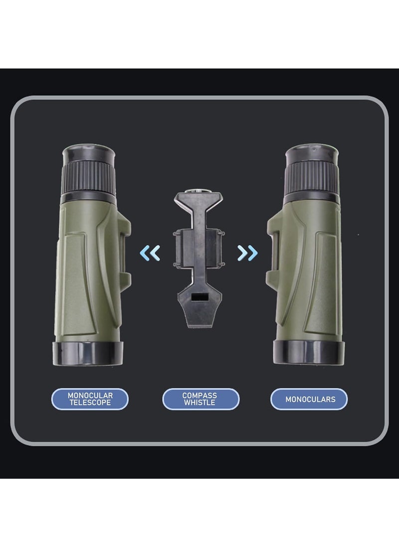 ماركة غير محددة - منظار Spyglass 8×30 – مغامرتك تبدأ هنا!   🌟 تلسكوب احترافي للأطفال والكبار مع صفارة وبوصلة! - Image 1
