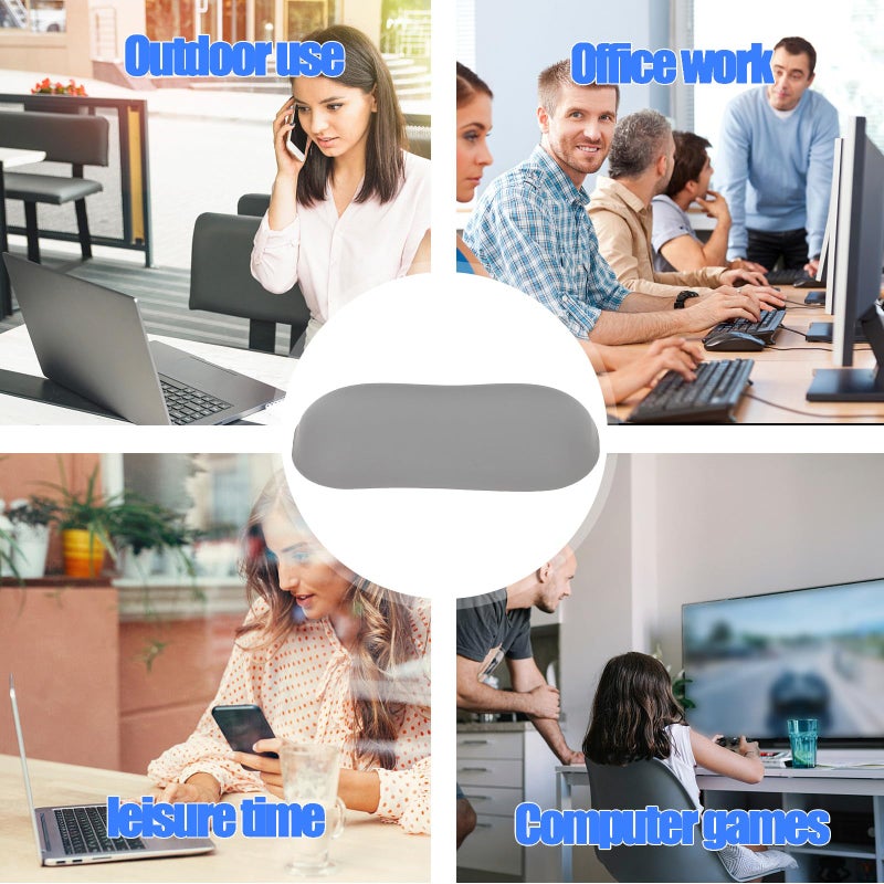 Ergonomic Mouse Pad with Wrist Rest Gray Non Slip for Office and Gaming Use - Image 4