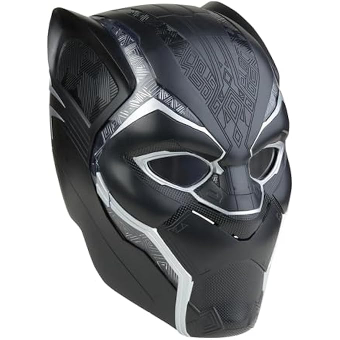 MARVEL LEGENDS BLACK PANTHER PREMIUM ELECTRONIC ROLE PLAY HELMET WITH LIGHT FX AND FLIP UP/FLIP DOWN LENSES, ROLEPLAY ITEM MULTI COLOR - Image 4