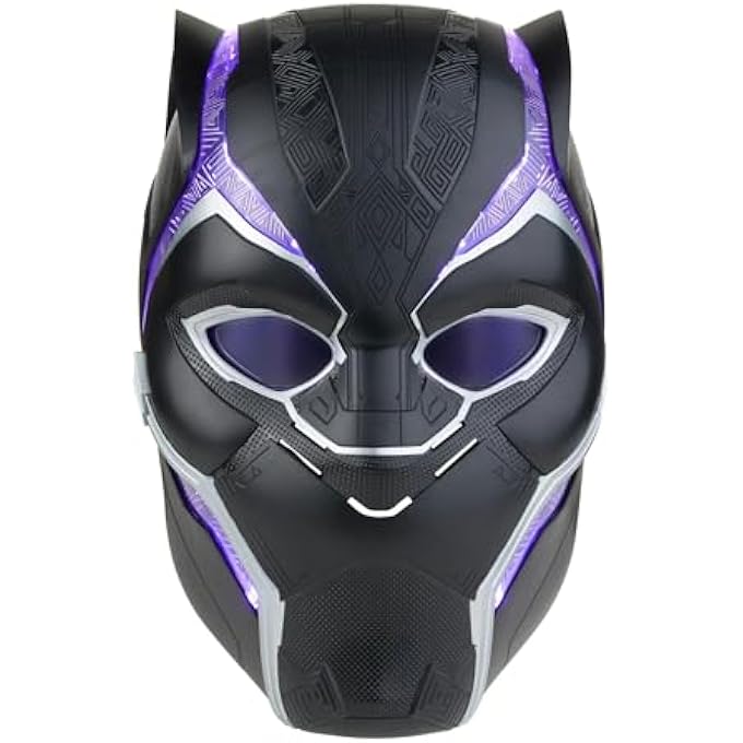 MARVEL LEGENDS BLACK PANTHER PREMIUM ELECTRONIC ROLE PLAY HELMET WITH LIGHT FX AND FLIP UP/FLIP DOWN LENSES, ROLEPLAY ITEM MULTI COLOR - Image 1