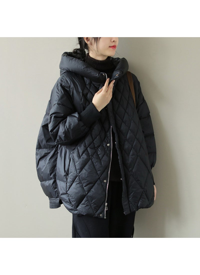 Generic - Korean Fashion Hooded Puffer Jacket for Women Brown - Image 1