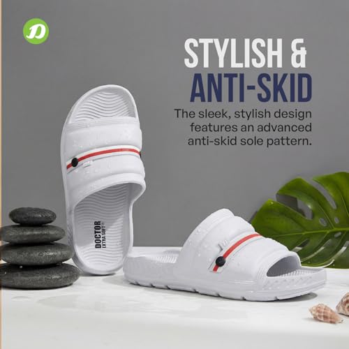 DOCTOR EXTRA SOFT Men's Classic Ultra Soft Sliders/Slippers with Cushion FootBed for Adult | Comfortable & Light Weight | Stylish & Anti-Skid | Waterproof & Everyday Flip Flops for Gents/Boys D-527 - Image 5