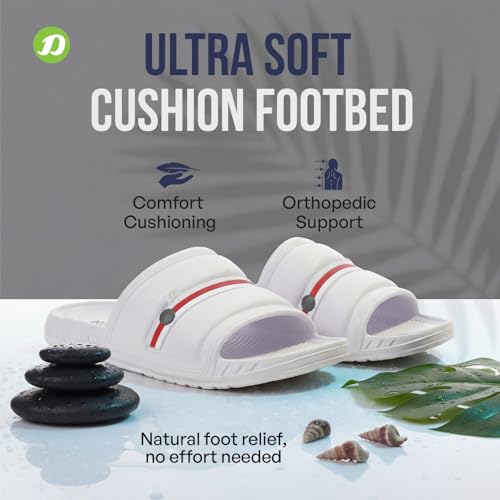 DOCTOR EXTRA SOFT Men's Classic Ultra Soft Sliders/Slippers with Cushion FootBed for Adult | Comfortable & Light Weight | Stylish & Anti-Skid | Waterproof & Everyday Flip Flops for Gents/Boys D-527 - Image 4