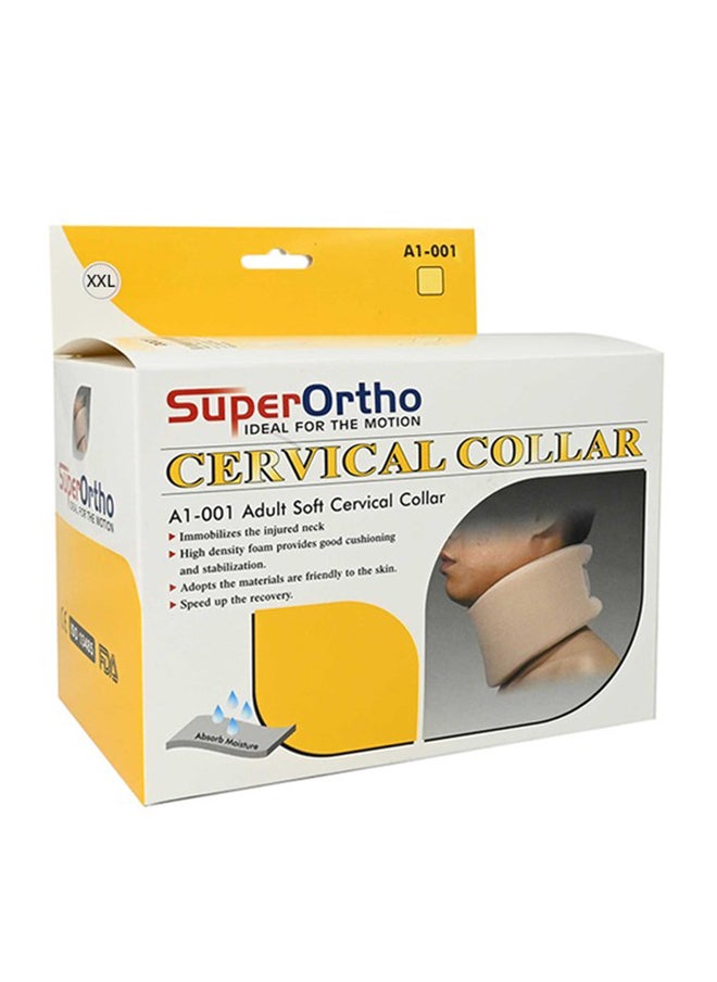 SuperOrtho Super Ortho Cervical Collar Soft Adult(Beige) - A1-001 Xxl 