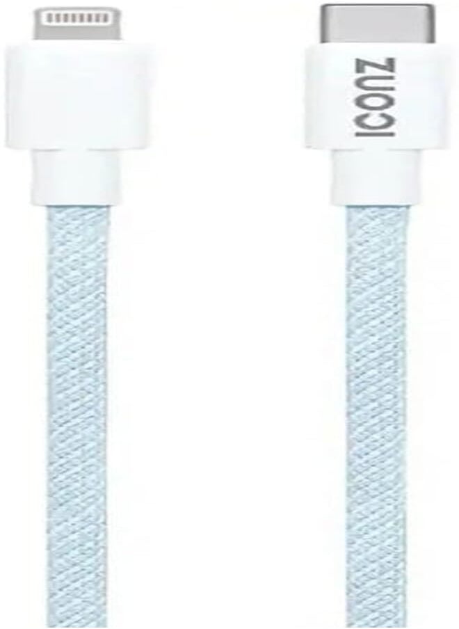 Iconz - Iconz PD BRAIDED C to Lightning Cable 1m White-XBCL3W - Image 1