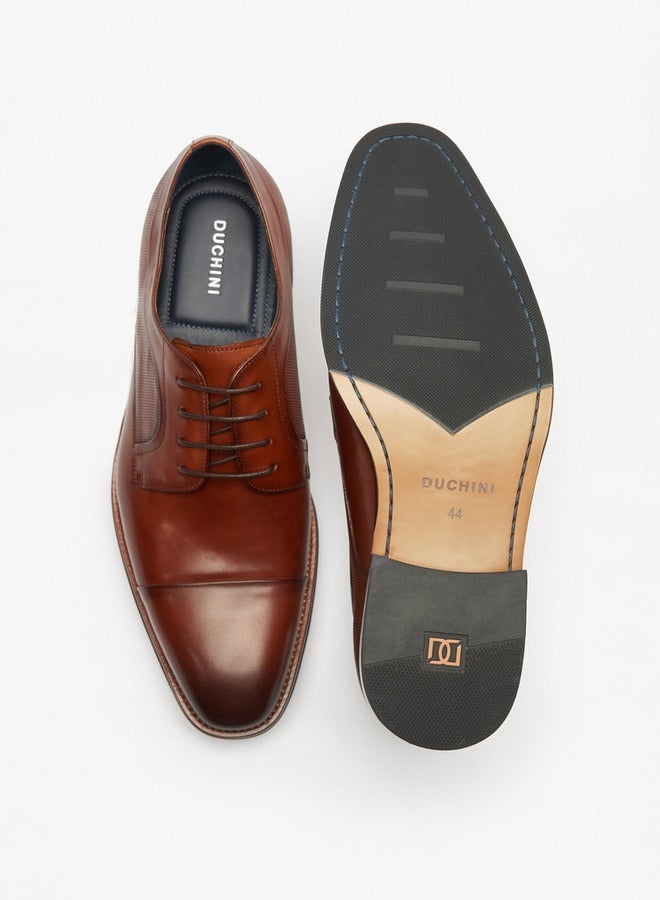 دوتشيني أحذية رجالية جلد برباط ديربي - Image 5