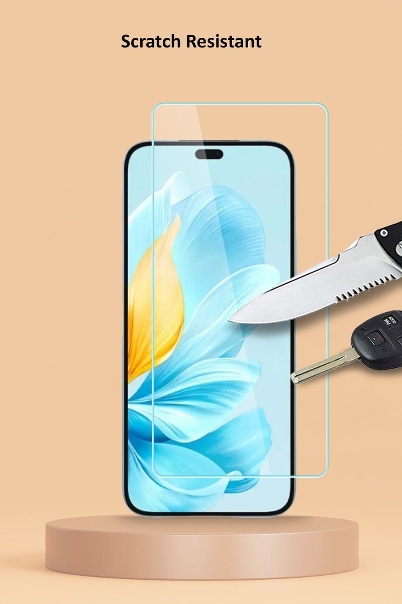 Techie حماية شاشة زجاجية مقساة HD لجهاز Honor 200 Lite 5G 2024 - مضادة للانعكاس ومضادة للفقاعات بصلابة 9H وسمك 0.33 مم وحواف مدورة وسهولة في التركيب - Image 5