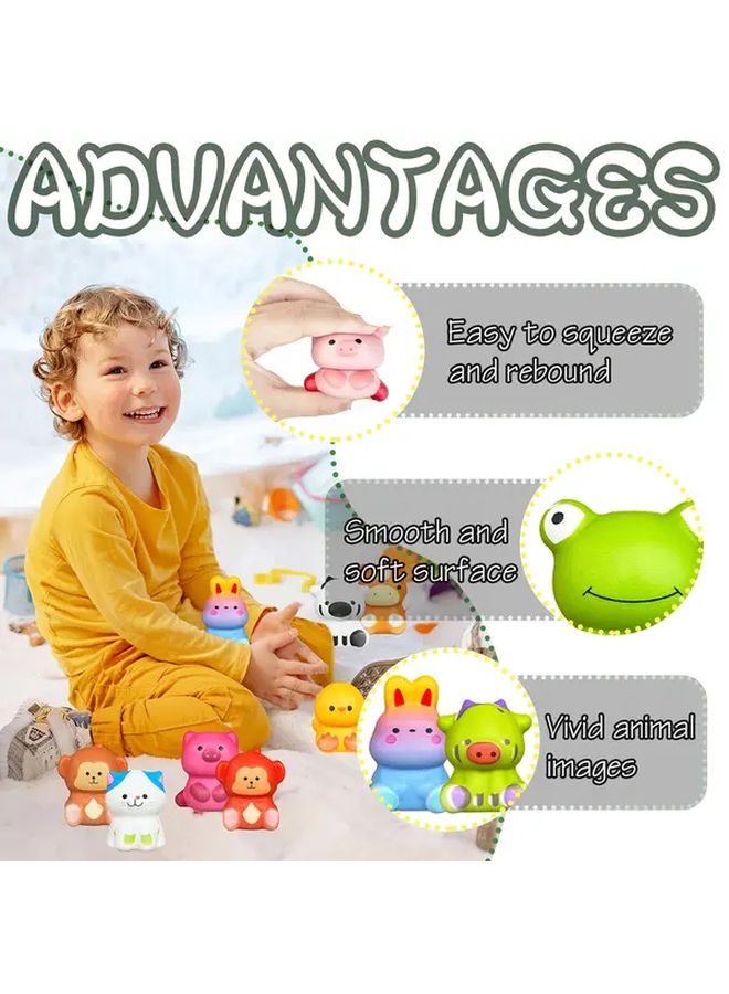 20 قطعة من ألعاب Squishy كهدايا للحفلات، كبيرة الحجم وبطيئة الارتفاع، لتخفيف التوتر، هدايا حيوانات للأطفال - Image 5