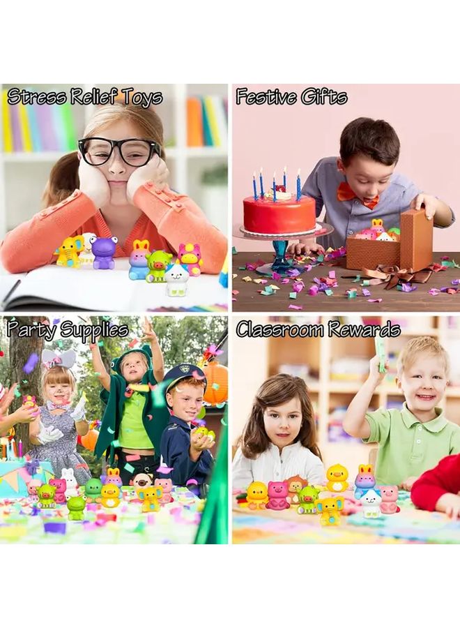 20 قطعة من ألعاب Squishy كهدايا للحفلات، كبيرة الحجم وبطيئة الارتفاع، لتخفيف التوتر، هدايا حيوانات للأطفال - Image 2