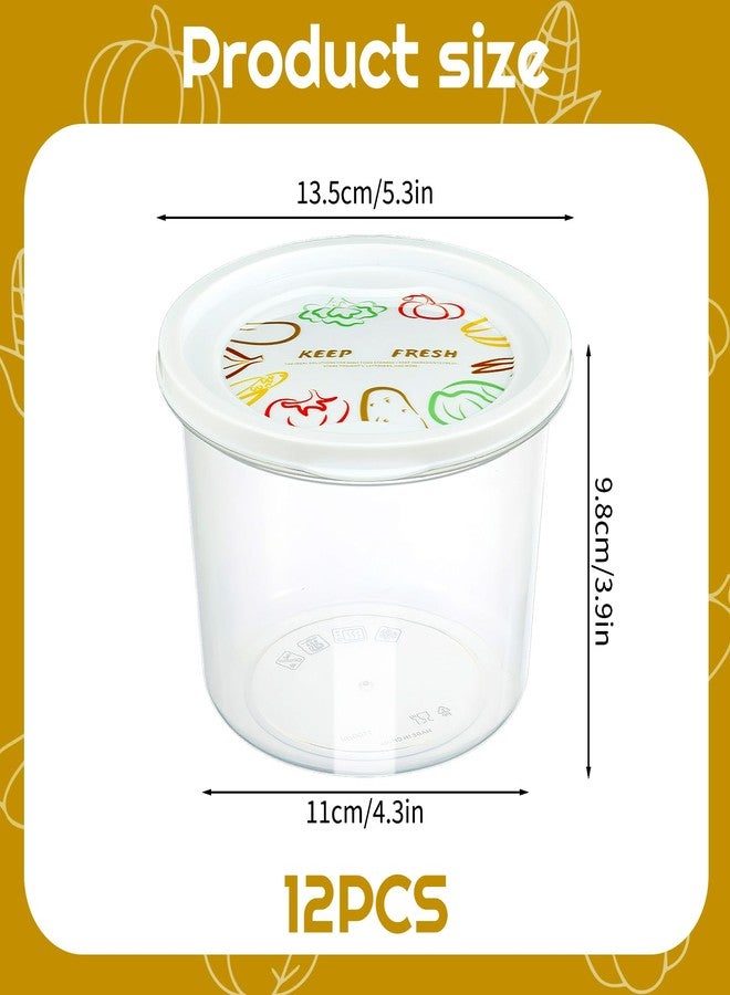Rainmae 12pcs Pizza Dough Proofing Box with Lids, 1100ML Stackable Dough Proofing Container Pizza Making Accessories for Family Size Dough - Image 2