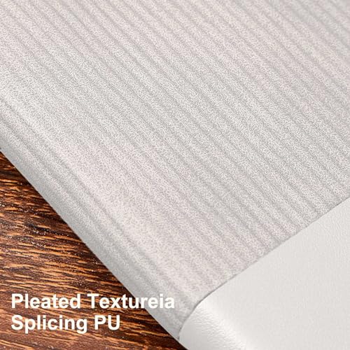 TSFPapier Lined Journal Notebook for Work College Ruled Note Book 7.2"x9.6" B5 PU Leather Daily Journaling 160 Pages for Women Men Writing Home School Supplies Business (Grey) - Image 3
