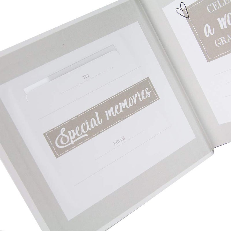 Happy Homewares Happy Homewares Modern White Special Granddaughter Photo Album with Gold Foil Text - Holds 80 4x6 Pictures - Perfect Granddaughter Gift Idea - Image 4