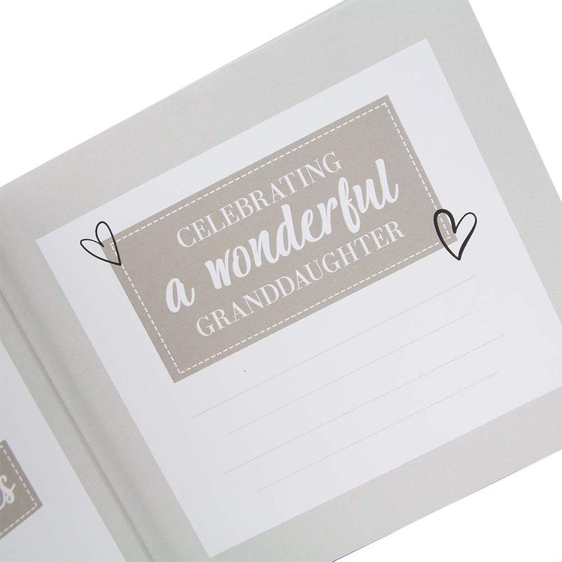 Happy Homewares Happy Homewares Modern White Special Granddaughter Photo Album with Gold Foil Text - Holds 80 4x6 Pictures - Perfect Granddaughter Gift Idea - Image 5