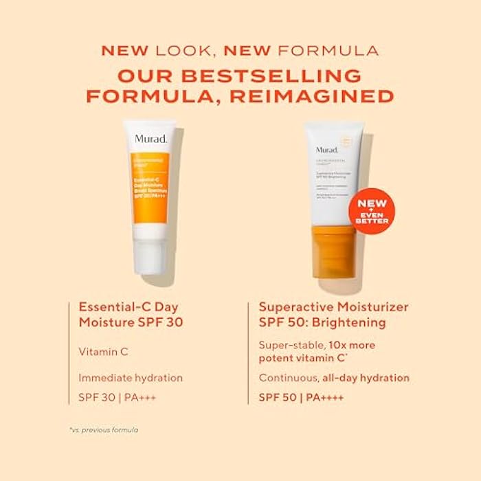 Murad Superactive Brightening Moisturizer SPF 50 - Vitamin C Packed Hydrating Ulta Sheer Facial Sunscreen W/Lipid-boosting Technology for Preventative Aging Protection from UVA/UVB (1.7 Fl Oz) - Image 5