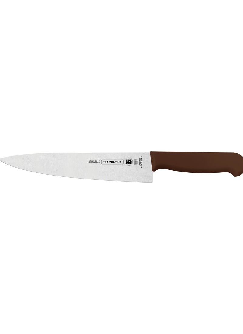 TRAMONTINA - Since 1911,Made in Brazil- Professional 8 Inches Meat Knife with Stainless Steel Blade and Brown Polypropylene Handle with Antimicrobial Protection, - Image 1
