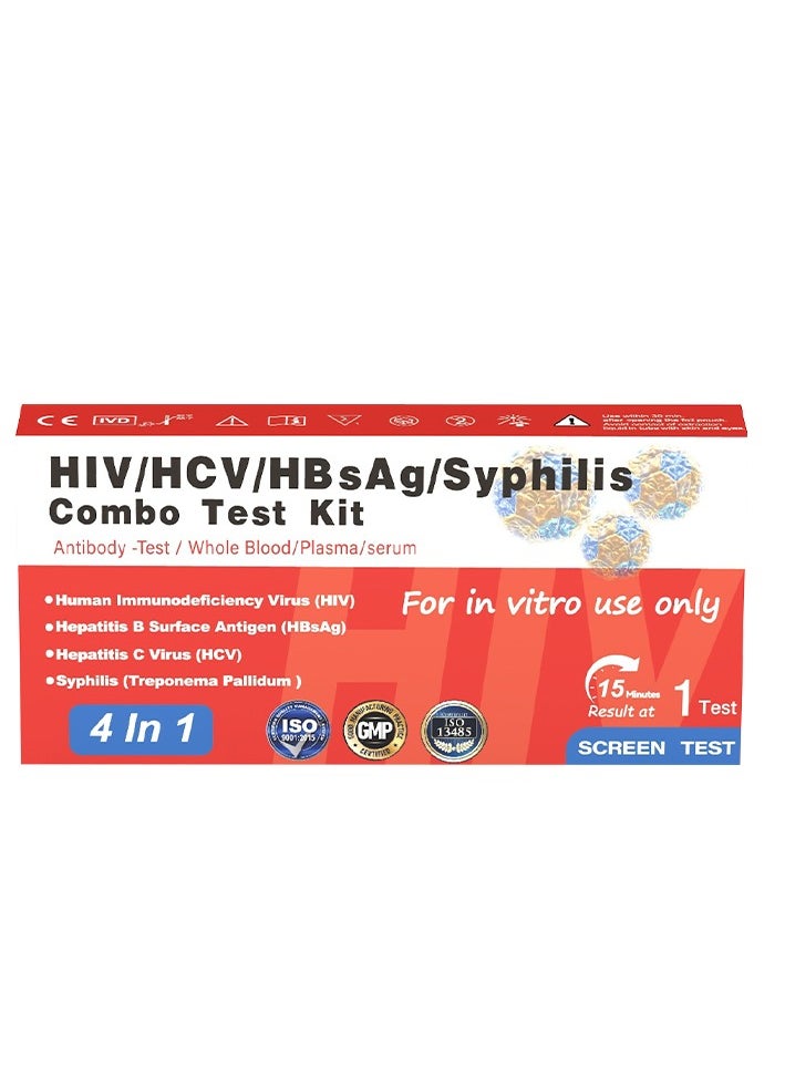 Dvot Multi-Disease Home Test Kit – HIV/HCV/HBsAg/Syphilis Antibody Detection, Laboratory-Grade Accuracy  - Image 1