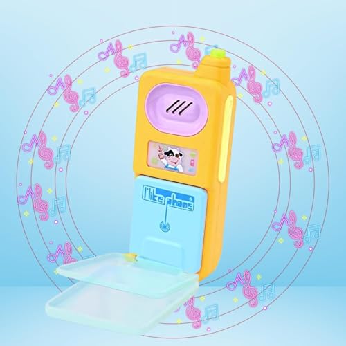 Crackles Light and Sound Pretend Play Flip Flap Musical Mobile Cell Phone for Kids, Toddlers, Cellphone Toy with Music, Ringtones, Birthday Party Favors and Gifts - Color as per Stock - Image 5