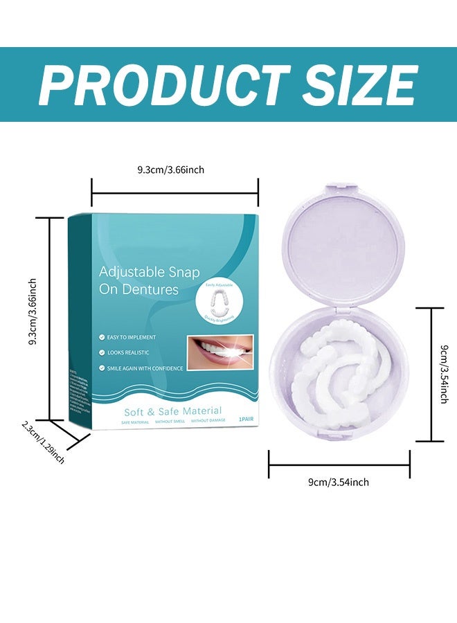 Veneers False Teeth  Adjustable Snap-On Braces  Comfortable Temporary Dental Restoration Kit - Image 2