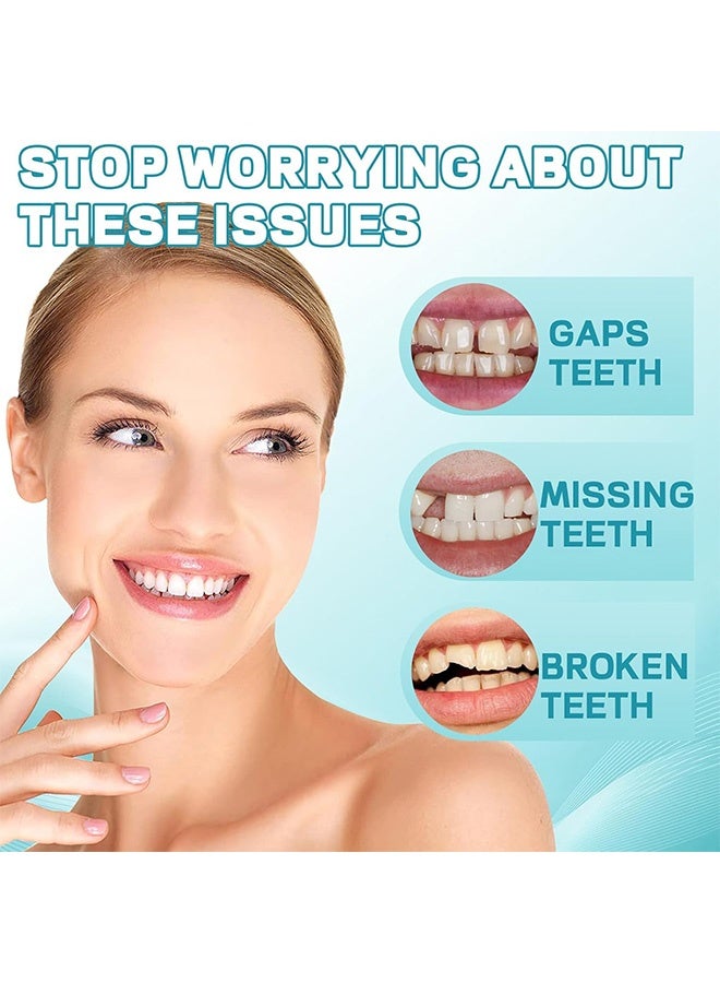 Veneers False Teeth  Adjustable Snap-On Braces  Comfortable Temporary Dental Restoration Kit - Image 4