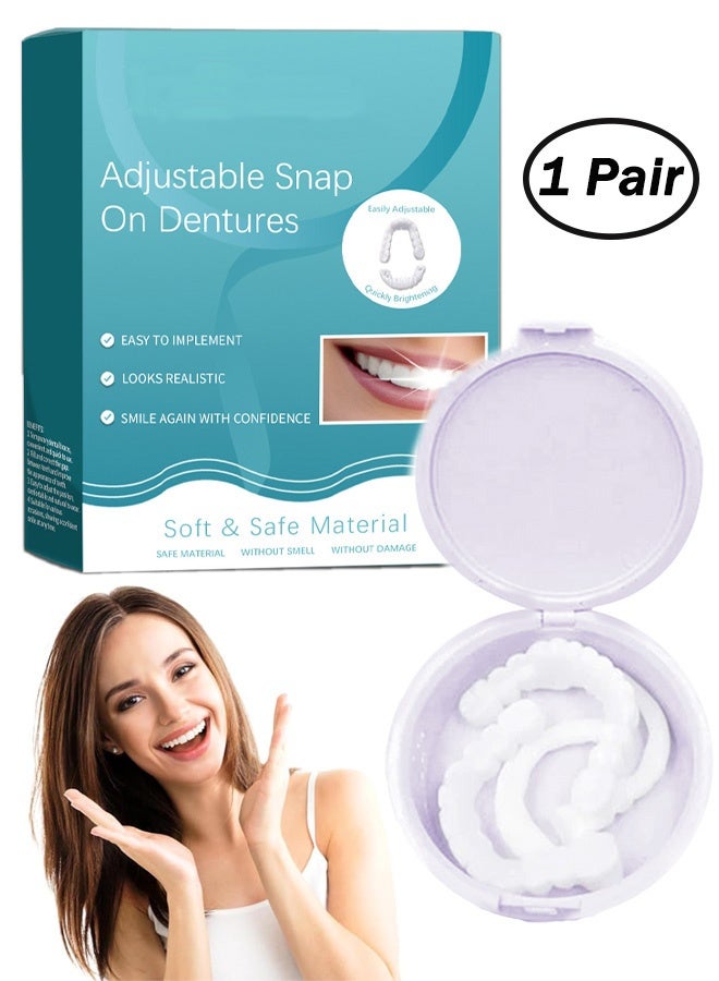 Veneers False Teeth  Adjustable Snap-On Braces  Comfortable Temporary Dental Restoration Kit - Image 1