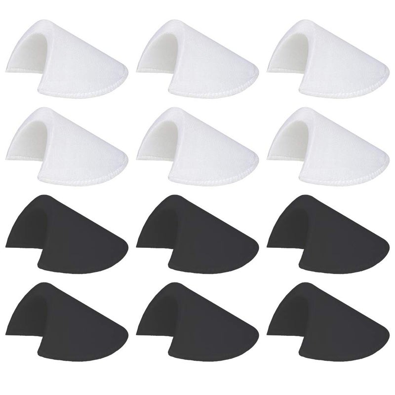 Jolbndcv 6 Pairs 1/2'' Shoulder Pads Sewing Set-in Shoulder Pads Foam Pads for Blazer T-Shirt Clothes - Image 1